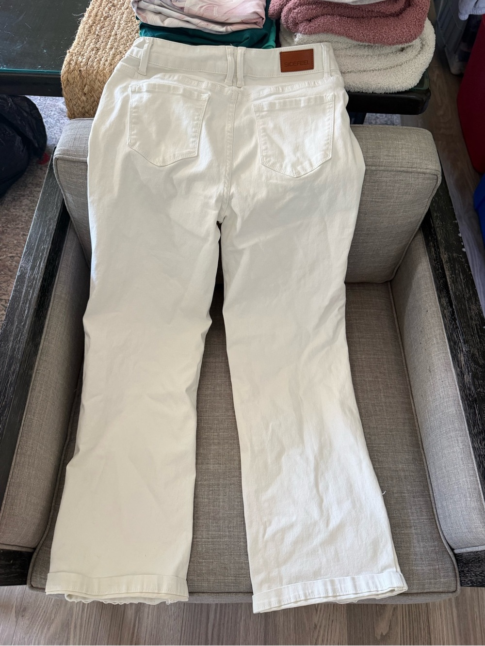 Women’s White Flare Jeans by SOFIE - Clean Wide-Leg Fit